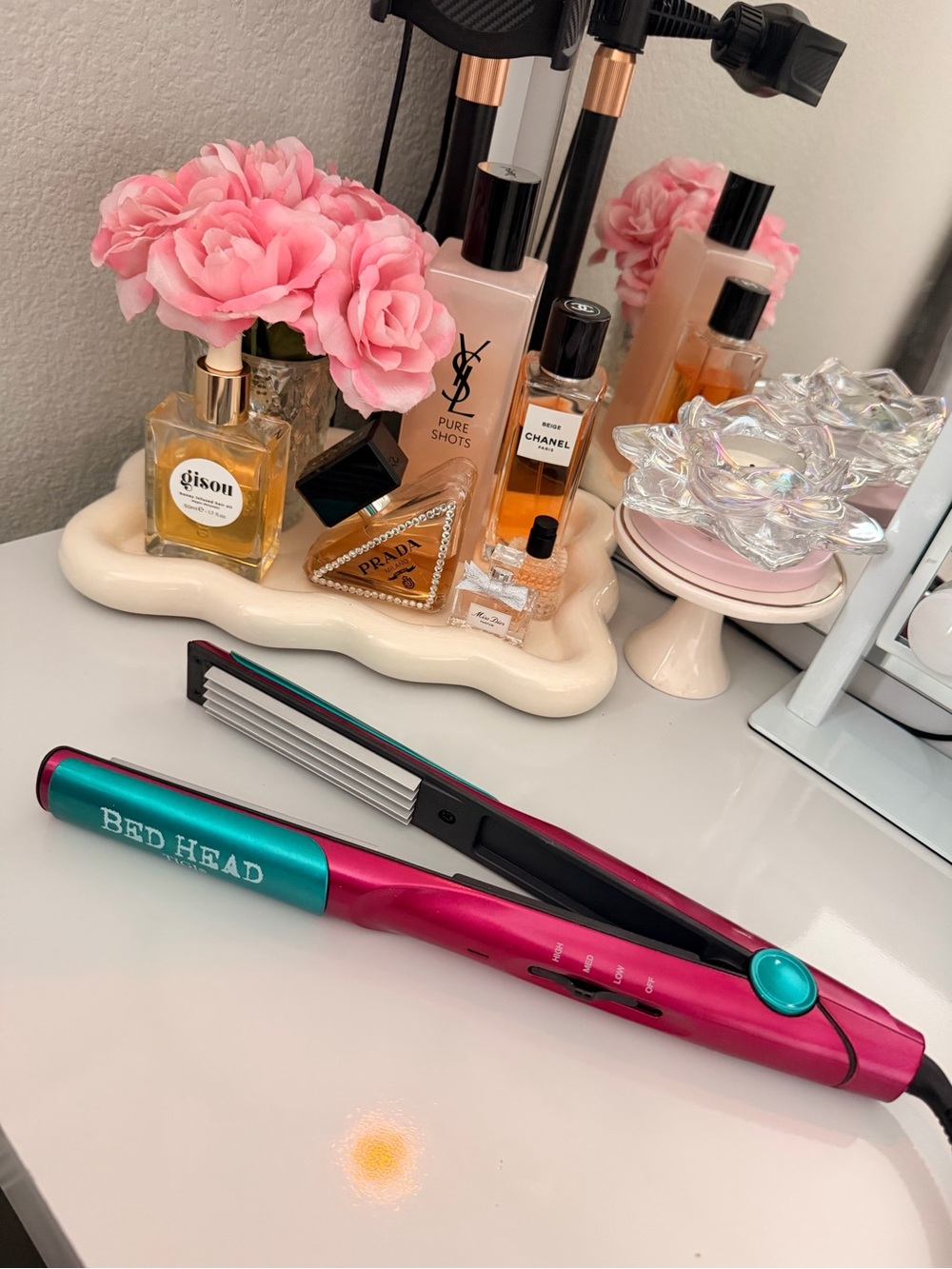BedHead Pink and Teal Crimper Hair Styler Tool